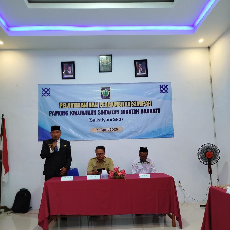 Pelantikan Danarta Kalurahan Sindutan